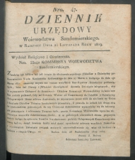 dziennik urzedowy woj.sandomierskiego 1819-47-00001